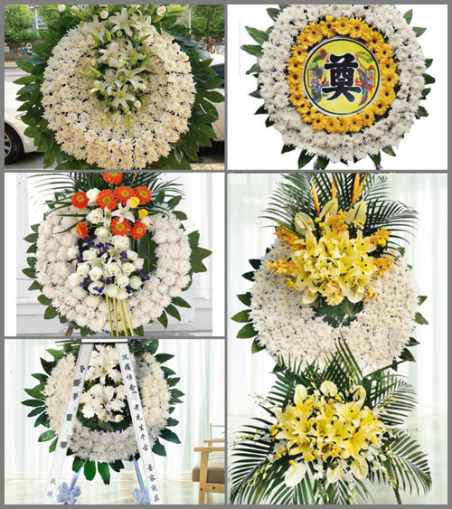 四川成都邛崃市火井镇夜合村花圈速递
